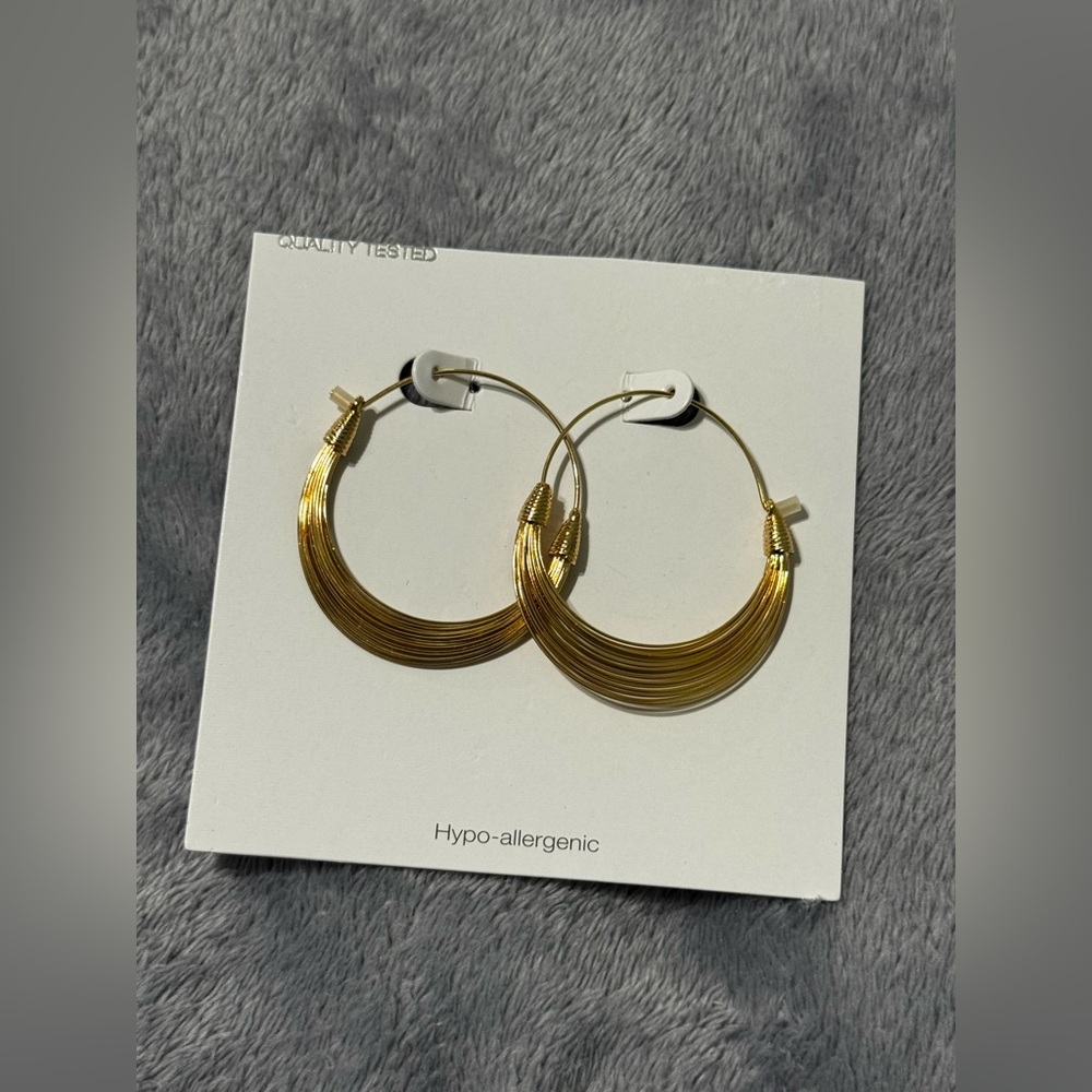 Elegant Gold Hoop Earrings